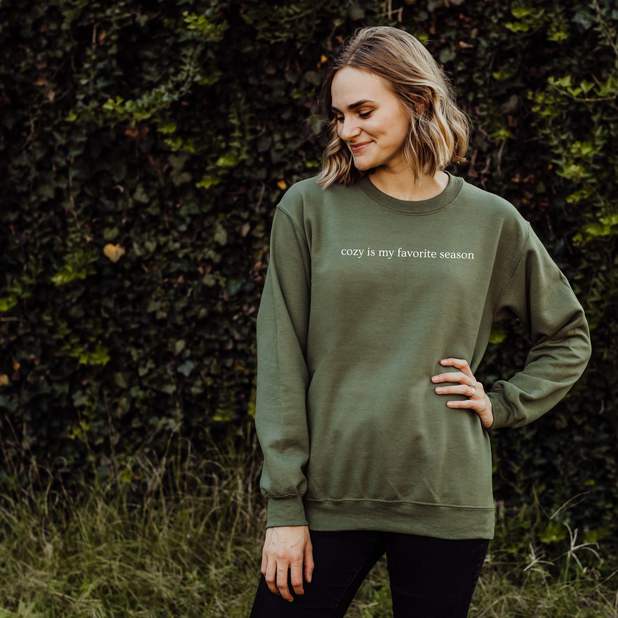 Cozy is my Favorite Season Crew Neck Sweatshirt